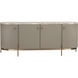 Cataldi 77 X 19.5 inch Cappuccino / Stainless Steel / Brushed Gold Sideboard
